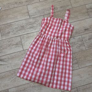 JCrew Pink Gingham Dress Size Small NWOT